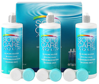 Roztok SoloCare Aqua 3 x 360 ml