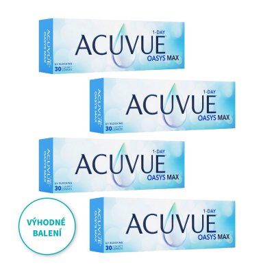 ACUVUE® OASYS MAX 1-Day (30 čoček) výhodné balení 4 kusů