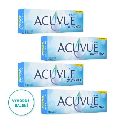 ACUVUE® OASYS MAX 1-Day MULTIFOCAL (30 čoček) výhodné balení 4 kusů