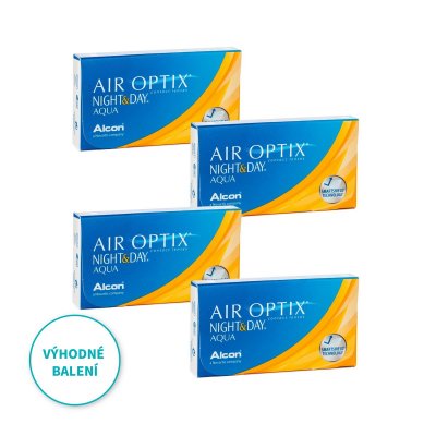 Air Optix Night & Day Aqua (6 čoček) výhodné balení 4 kusů