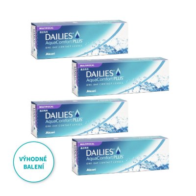 Dailies AquaComfort Plus Multifocal (30 čoček) výhodné balení 4 kusů
