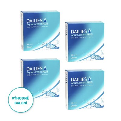 Dailies AquaComfort Plus (90 čoček) výhodné balení 4 kusů