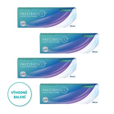 PRECISION1 for Astigmatism (30 čoček) balení 3+1 zdarma